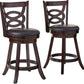 Calecita Swivel Counter Height Stools w/Upholstered Seat