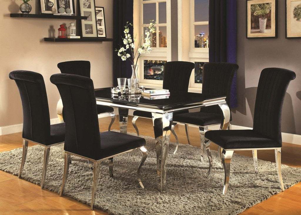 Carone 105071 Glam Dining Collection - 2 Chair Choices