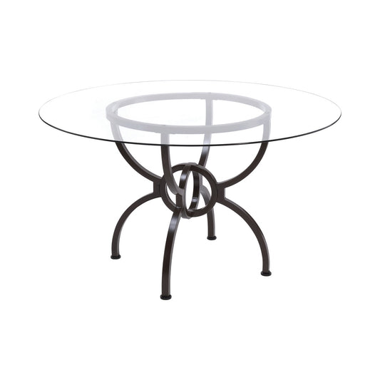 Colección de comedor Aviano 108291 - Gunmetal y negro mate