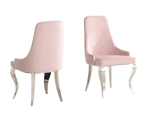 108813 Light Pink Side Chairs - set of 2