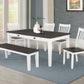 Kingman 109541 Rectangular Dining Set - Espresso White