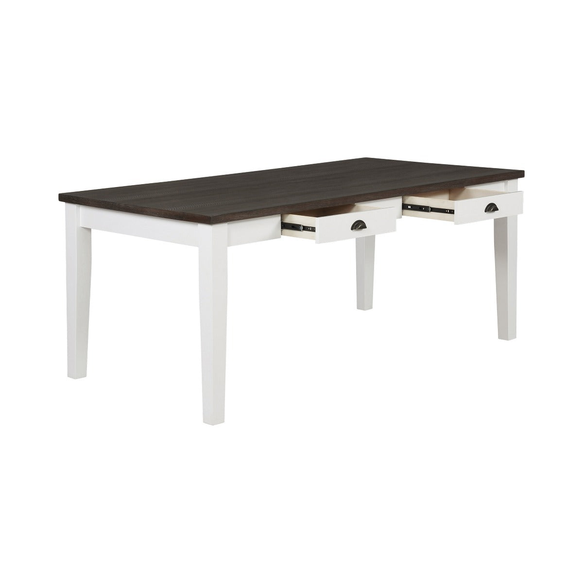 Kingman 109541 Rectangular Dining Set - Espresso White