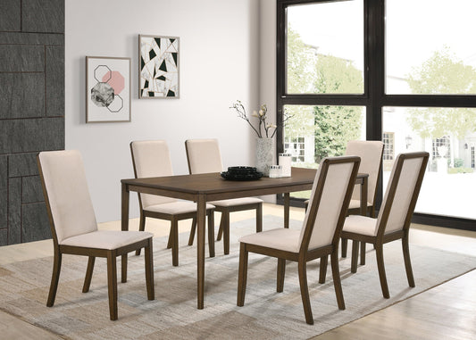 Wethersfield Dining Set Walnut Finish by Coaster