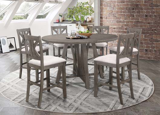 Athens Dining Collection - Table Converts Round to Square