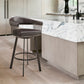 Chelsea 26" or 30" Swivel Barstool Metal Finish Faux Leather