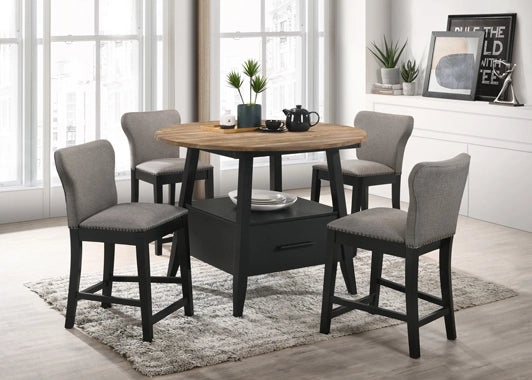 Gibson 5 Pc Farmhouse Style Dining Set by Coaster Furniture
