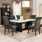 Juego de comedor Osborne de Coaster Furniture - Terciopelo marrón o arena