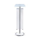 Mesa alta Koufax con 1 cajón blanco brillo