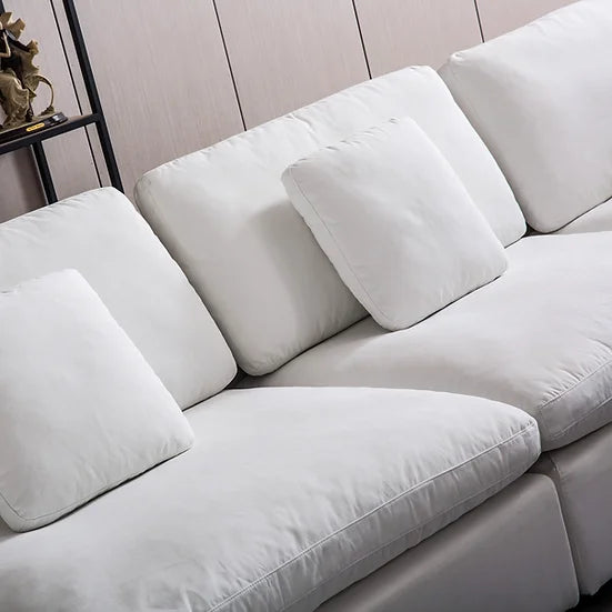 Artisan Furniture SEC8013W White Fabric Corner Sectional