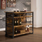Renaldi Antique Nutmeg Industrial Design Bar Unit