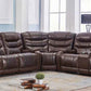 McFerran SF1350 Gambia Motion Sectional Collection - 4 Recliners