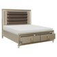 Louden 1515 Champagne Finish Bedroom Collection - LED Lighting