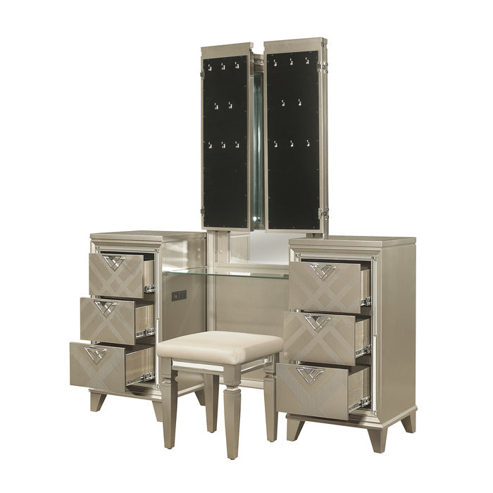 Tocador Bijou con espejo 1522-15WF