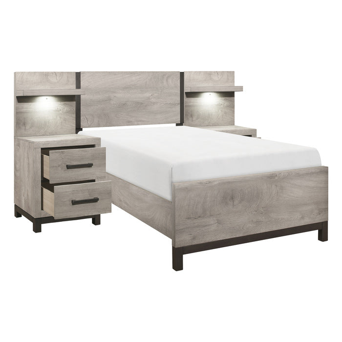 Zephyr 5 Pc Twin Bedroom Set - LED Lights
