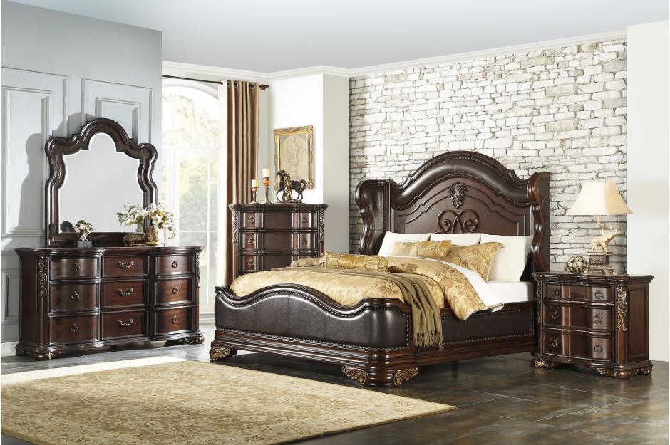 Royal Highlands 1603 Bedroom Set - 4 Pc King Bed