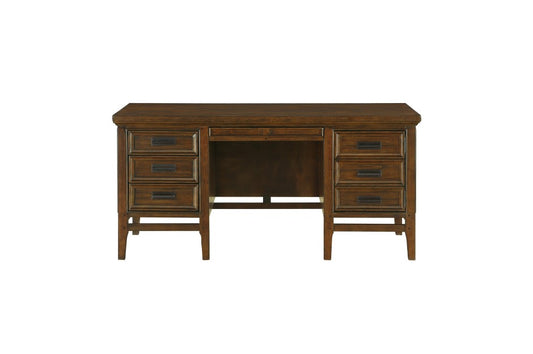 Frazier Park Executive Desk 1649 - Brown Cherry
