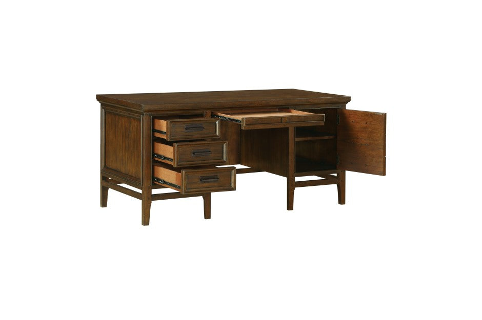 Frazier Park Executive Desk 1649 - Brown Cherry