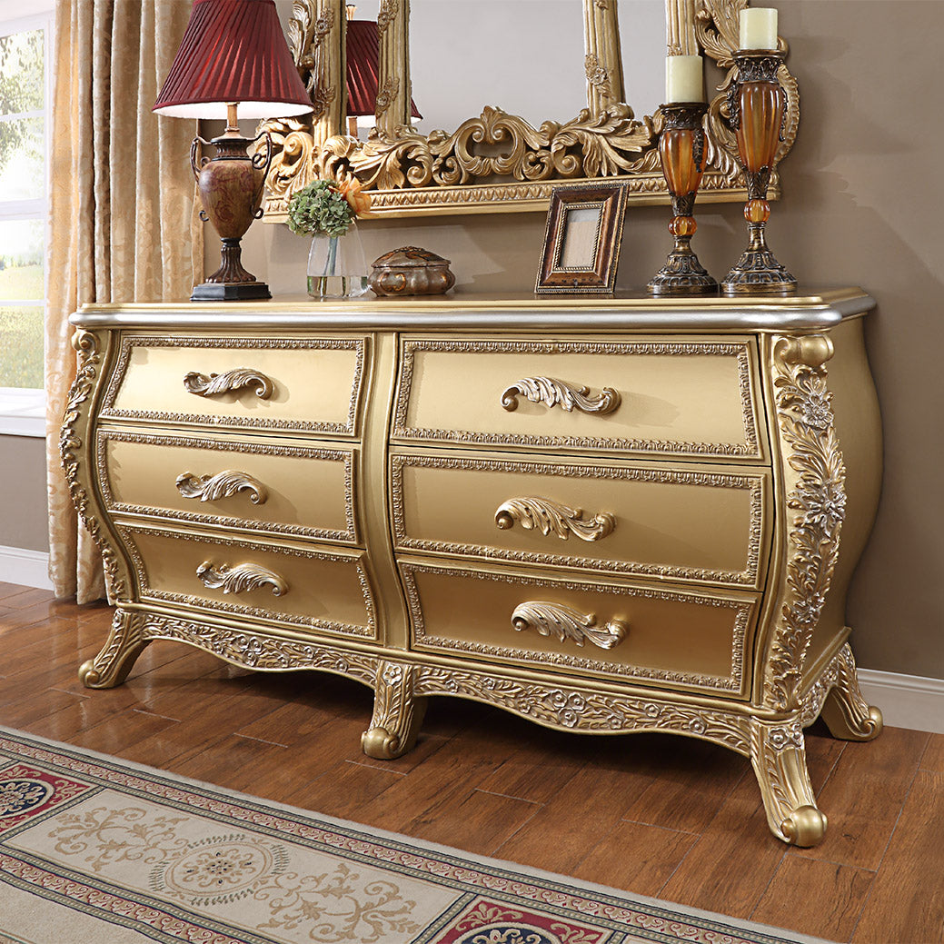 Monarch Antique Gold Dresser