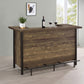 Bellemore Rustic Oak Bar Unit or Grey Driftwood Finish