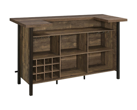 Bellemore Rustic Oak Bar Unit or Grey Driftwood Finish