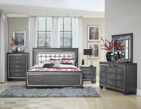Juego de dormitorio Allura 1916 de 4 piezas - Cama King
