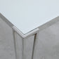Colección de comedor Pauline - Tapa de vidrio templado blanco