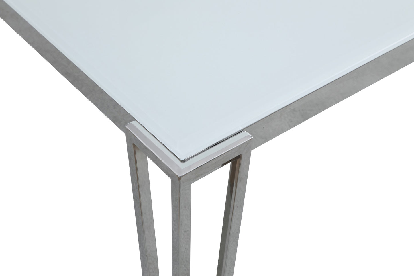 Pauline Dining Collection - White Tempered Glass Top