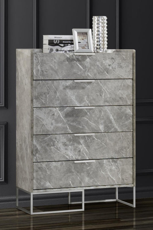Cómoda de mármol gris Marbella