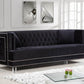 McFerran SF2008 Velvet Sofa & Loveseat - Black or Gray