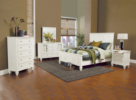 Sandy Beach Bedroom Furniture - White Finish
