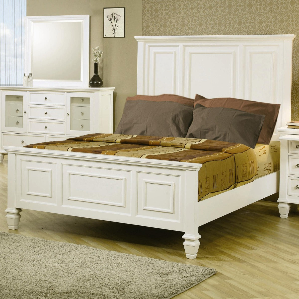 Sandy Beach Bedroom Furniture - White Finish