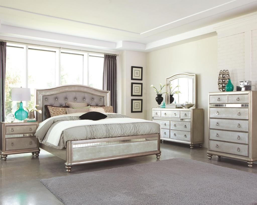 Bling Game Bedroom Collection by Coaster - Metallic Platinum