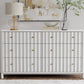 Stapleton White 6 Drawer Dresser