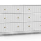 Stapleton White 6 Drawer Dresser