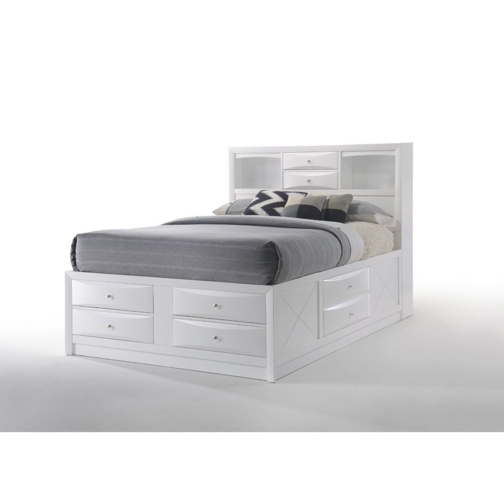 Acme Furniture Ireland 8 Drawer Storage Bed - 4 Color Options