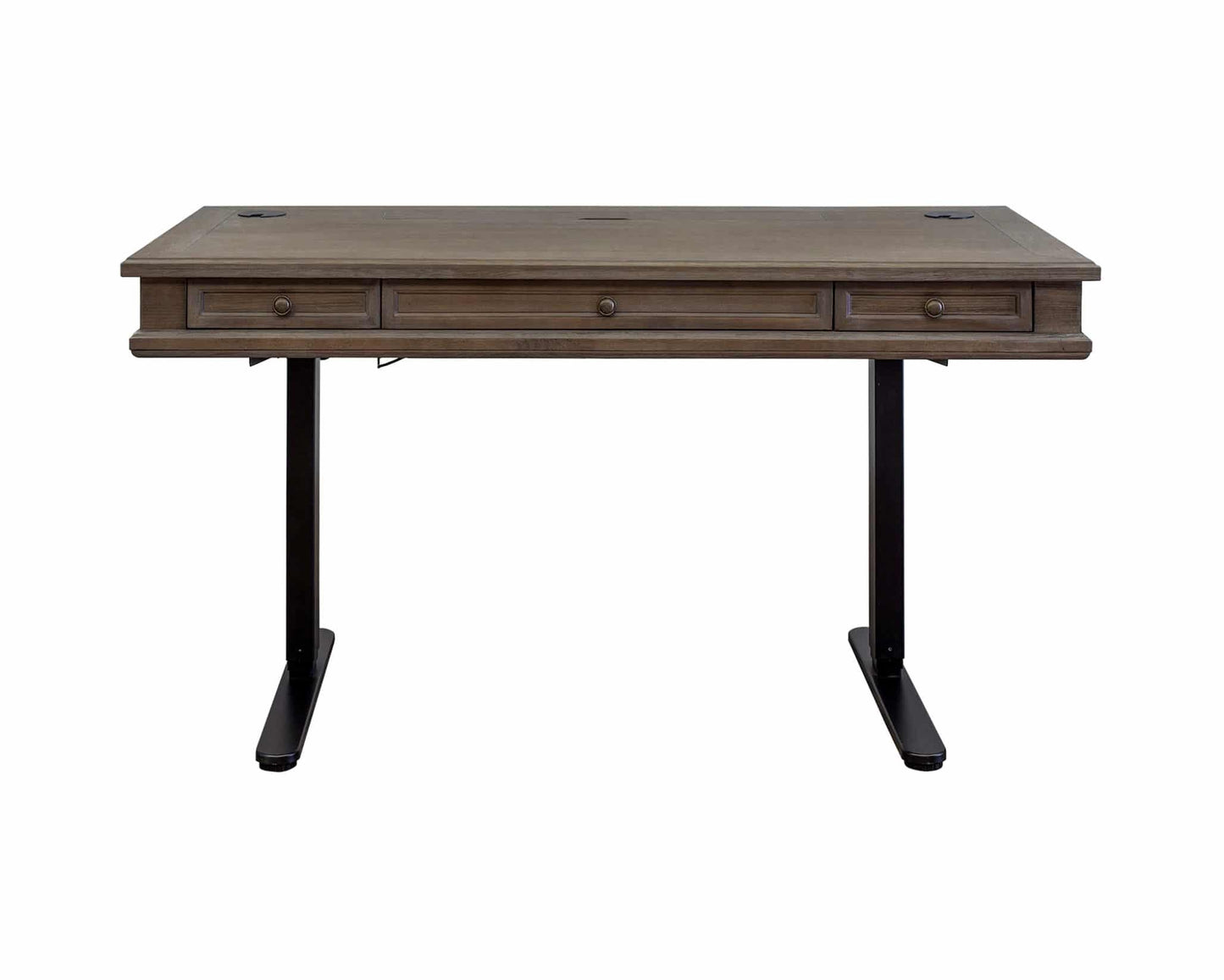 Martin Furniture Carson Sit/Stand Desk - Weathered Dove