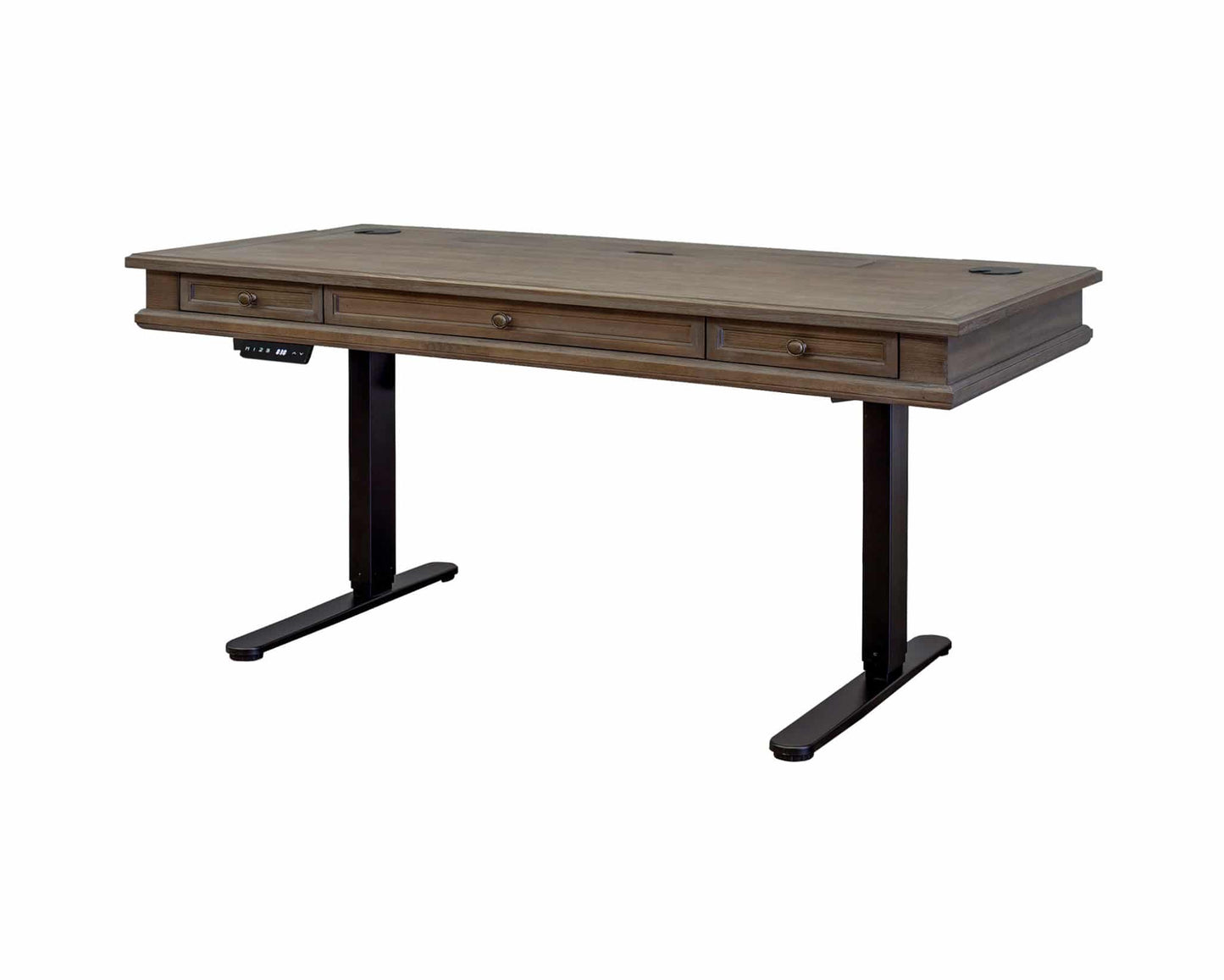 Martin Furniture Carson Sit/Stand Desk - Weathered Dove