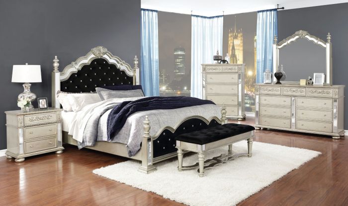 Heidi 4 Pc Bedroom Set - Eastern King Bed