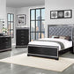 Coaster Furniture Eleanor Bling Bedroom Collection - Silver Velvet