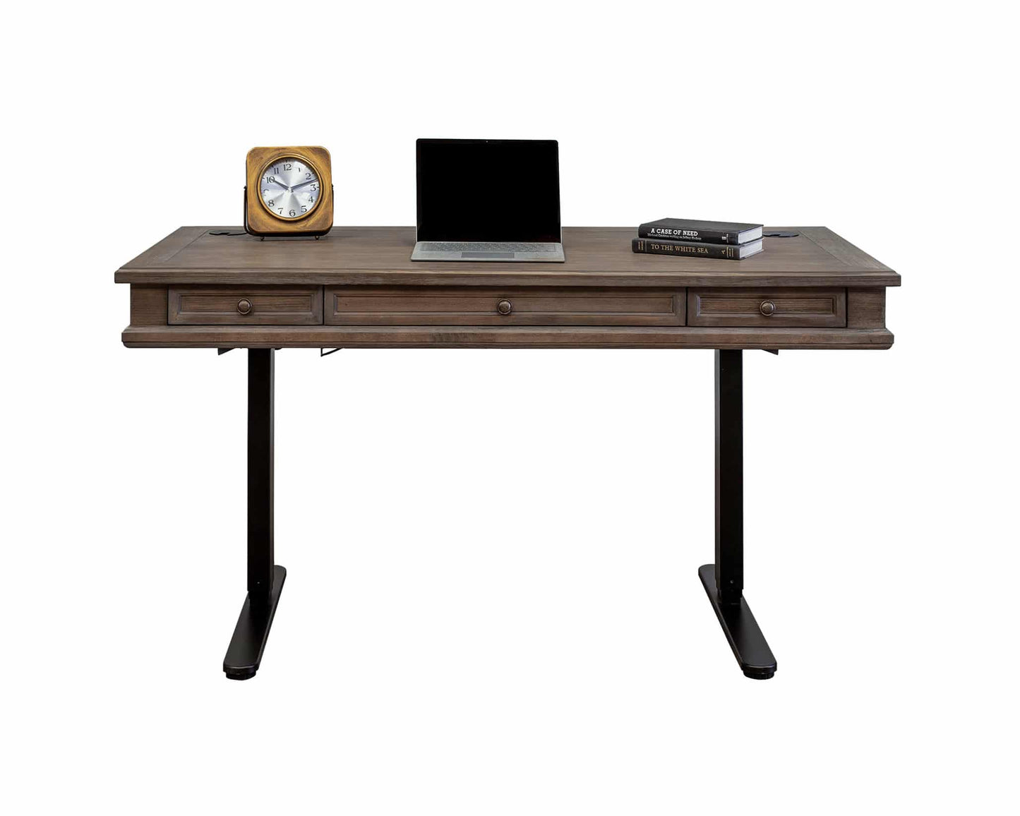 Martin Furniture Carson Sit/Stand Desk - Weathered Dove