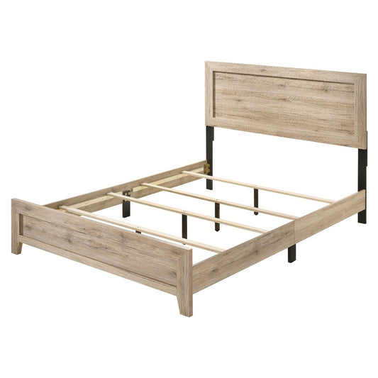 Colección de dormitorio Miquell de 4 piezas - Acabado natural o roble