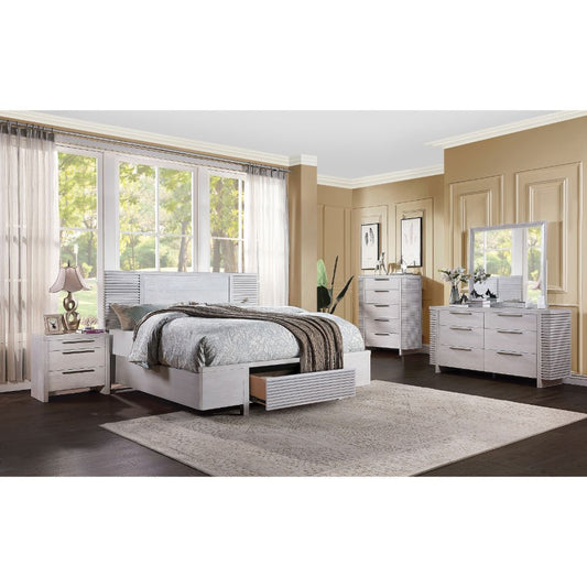 Aromas Storage Bedroom Collection - Coastal White Oak Finish