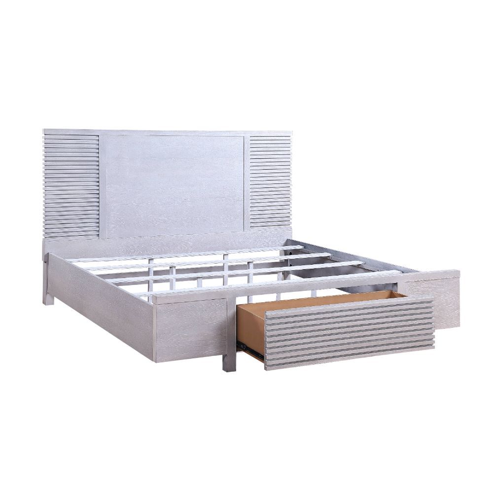 Aromas Storage Bedroom Collection - Coastal White Oak Finish
