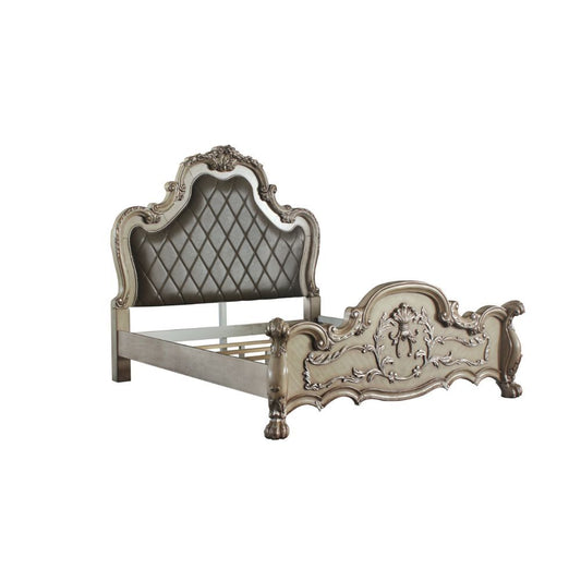 Dresden Vintage Bone Bedroom Collection - Padded Headboard