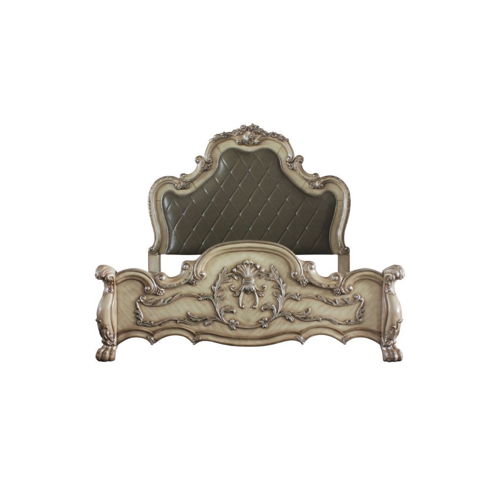 Dresden Vintage Bone Bedroom Collection - Padded Headboard