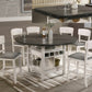 Conner 5-7 Pc Chalk Grey Dining Collection - Crown Mark 2849GC