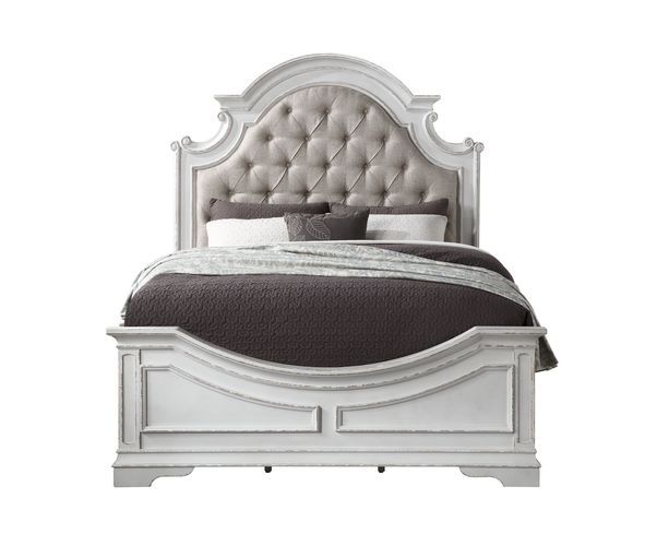 Acme Florian Classic Design Bedroom Collection - Antique White Finish