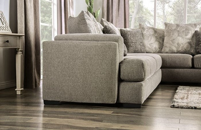 Angelia Gray Chenille Sectional SM5182