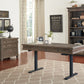 Martin Furniture Carson Sit/Stand Desk - Weathered Dove