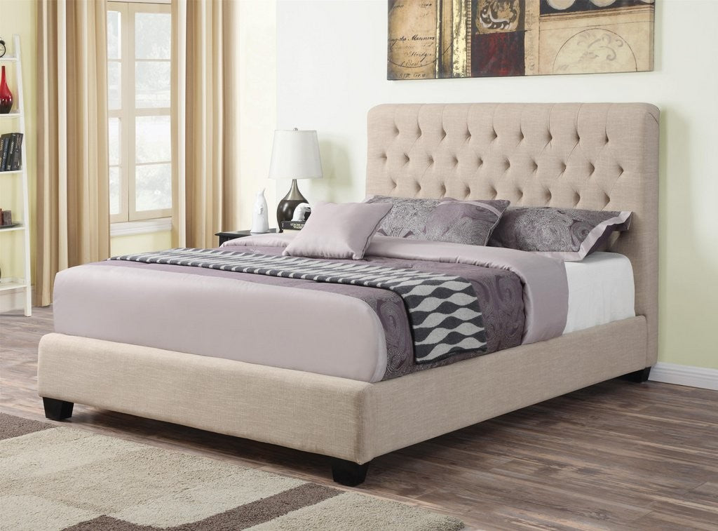 Chloe Upholstered Bed by Coaster - 4 Sizes